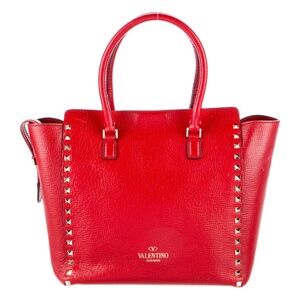 Valentino Leather Rockstud Tote
